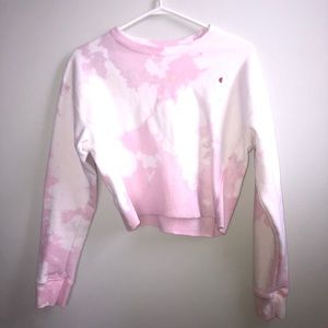 COPY - Champion sweater new baby pink tie dye